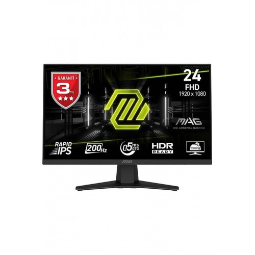 MSI MAG 244F 23.8" 1920x1080 (FHD) RAPID IPS FLAT 200Hz 0.5Ms FreeSync Premium Gaming Monitör